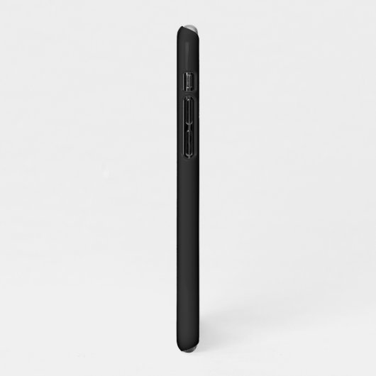 Coque iPhone 11Pro Simple Black Custom Ajouter Votre Nom Élégant (Côté gauche)