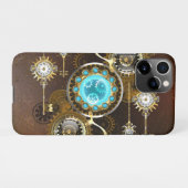 Coque iPhone 11Pro Steampunk Rusty Background (Dos Horizontal)