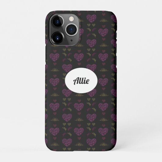 Coque iPhone 11Pro Sweet romantic valentine heart (Dos)