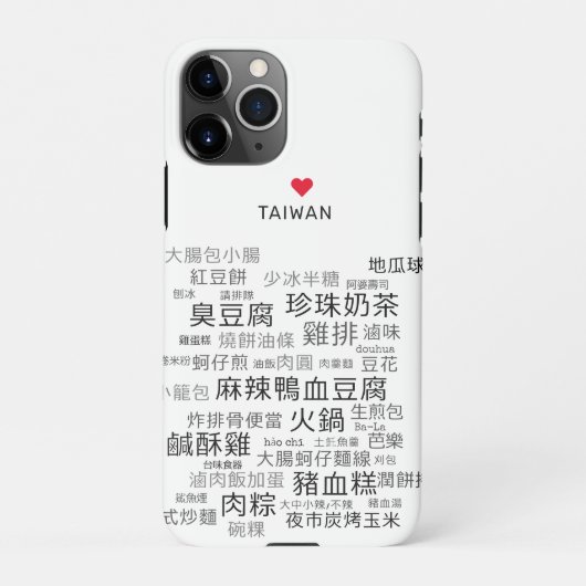 Coque iPhone 11Pro Tasty Taïwan (Dos)