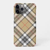 Coque iPhone 11Pro Thomson Camel Tartan Plaid Motif de la mode famili (Dos)