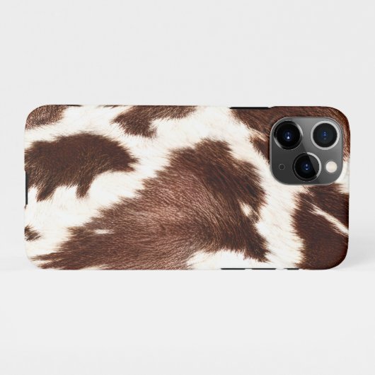 Coque iPhone 11Pro Vache Cacher Design Jeter Oreiller (Dos Horizontal)