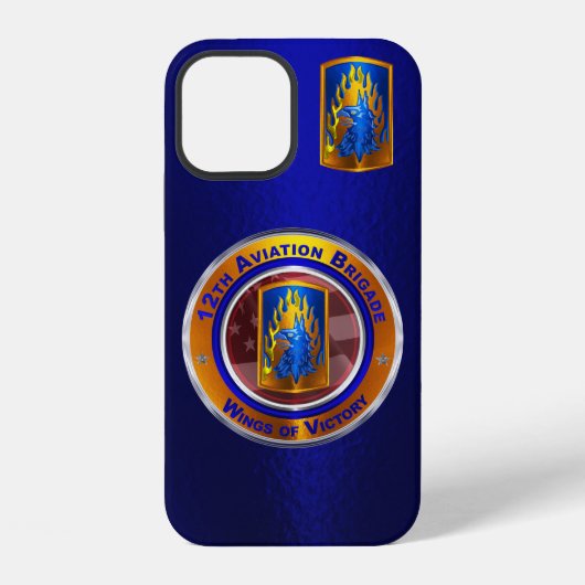 Coque iPhone 12 12e brigade d'aviation de combat (Verso)
