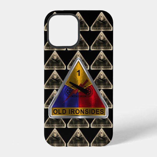 Coque iPhone 12 1re division blindée « Old Ironsides » (Verso)