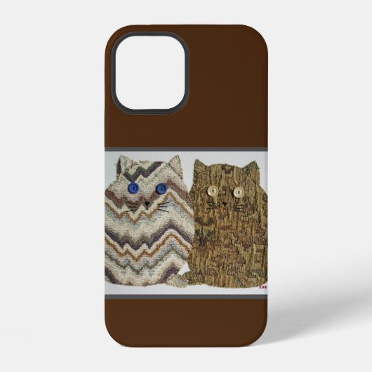 Coque iPhone 12 2 Fat Cats #1 (Verso)