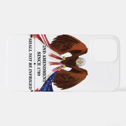 Coque iPhone 12 2e amendement Oreiller (Verso Horizontal)