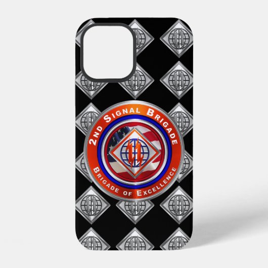 Coque iPhone 12 2e brigade de transmissions de théâtre (Verso)