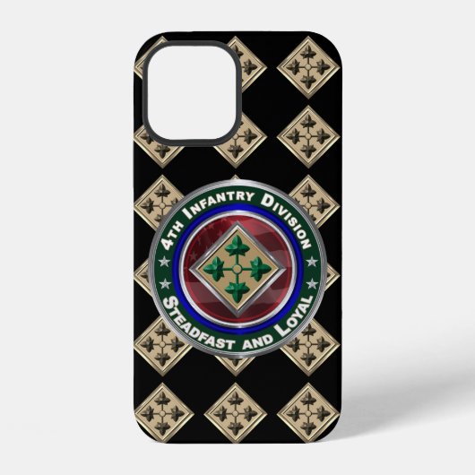 Coque iPhone 12 4e division d'infanterie (Verso)