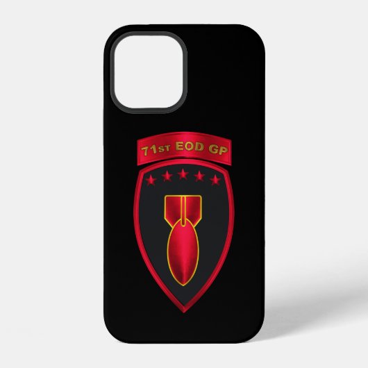 Coque iPhone 12 71e Groupe de neutralisation d'explosifs et de mun (Verso)