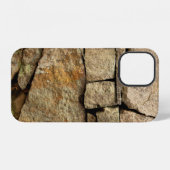 Coque iPhone 12 A stone wall made of cobblestones background textu (Verso Horizontal)