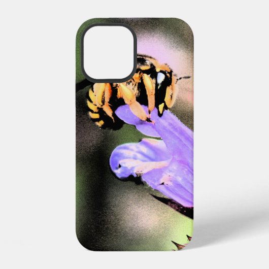 Coque iPhone 12 Abeille et Fleur iphcna (Verso)