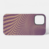 Coque iPhone 12 Abstract polygonal space low poly dark background  (Verso Horizontal)
