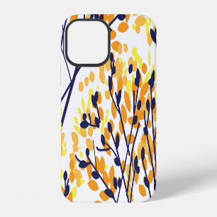 Coque iPhone 12 Abstrait arbre d'automne Motif moderne