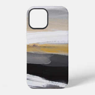 Coque iPhone 12 Abstrait arrière - plan de peinture moderne. Art m