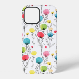 Coque iPhone 12 abstrait, art, artistique, toile de fond, arrière