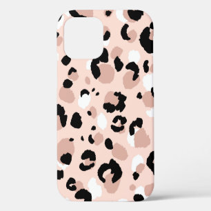 Coque iPhone 12 Abstrait moderne léopard sans couture motif. Anima