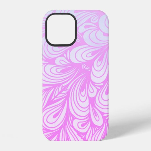 Coque iPhone 12 Abstrait rose joli (Verso)