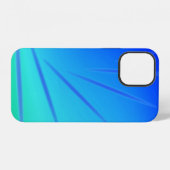 Coque iPhone 12 Abstrait vert et bleu (Verso Horizontal)