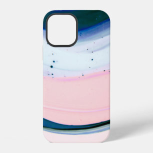 Coque iPhone 12 acrylique, peinture, abstrait. Gros plan de la pei