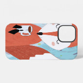 Coque iPhone 12 Adorable Lady Fox Leaf Arrière - plan (Verso Horizontal)