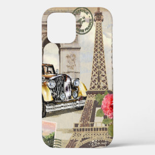 Coque iPhone 12 Affiche vintage de Paris. vintage, affiche, paris,
