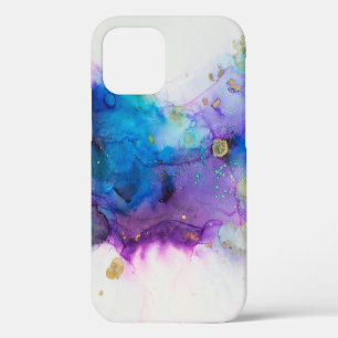 Coque iPhone 12 Alcool Enk Art. Peinture Abstraite. Alcool Ink ba