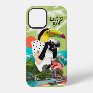 Coque iPhone 12 Aller Voyage Cool Collage Pop Art