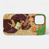 Coque iPhone 12 Alphonse Mucha Prince et Dragon (Verso Horizontal)