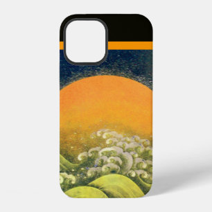 Coque iPhone 12 AMETERASU, DÉESSE DU SOLEIL Jaune Vert Noir