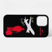 Coque iPhone 12 Amour Éternel Noir (Verso Horizontal)