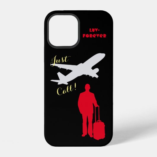 Coque iPhone 12 Amour Éternel Noir (Verso)