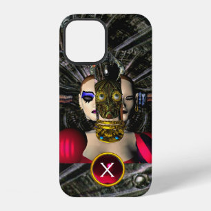 Coque iPhone 12 ANDROID XENIA SPACESHIP PILOTE, Gem Monogram Sci f