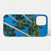 Coque iPhone 12 Angle de perspective d'un groupe de grands palmier (Verso Horizontal)