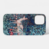 Coque iPhone 12 Animaux dans la forêt, William Morris (Verso Horizontal)
