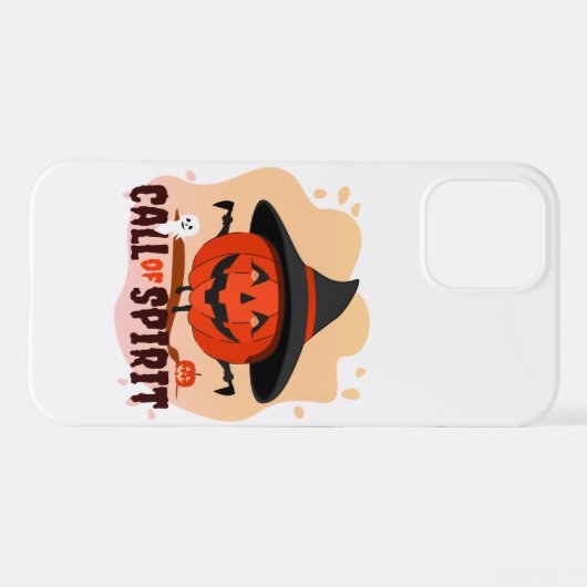 Coque iPhone 12 Appel de l'Esprit d'Halloween (Verso Horizontal)