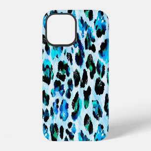 Coque iPhone 12 Aquarelle Abstraite Motif de peau léopard