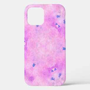 Coque iPhone 12 Aquarelle colorée Abstraite. Peinture d'Art numéri