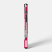 Coque iPhone 12 Aquarelle patchwork numérique : motif transparent (Côté gauche)