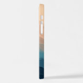 Coque iPhone 12 Aquarelle rose et bleu Abstrait Art (Côté gauche)