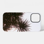 COQUE iPhone 12 ARBRE À FEUILLES ALLONGÉES VERT (Verso Horizontal)