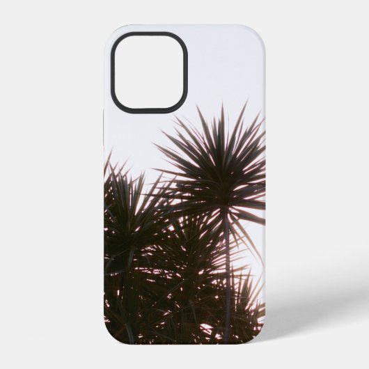 COQUE iPhone 12 ARBRE À FEUILLES ALLONGÉES VERT (Verso)
