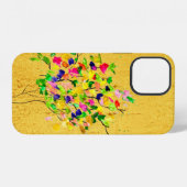 Coque iPhone 12 Arbre coloré à l'aquarelle (Verso Horizontal)