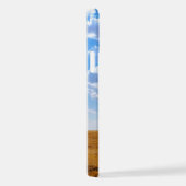 Coque iPhone 12 Arbre dans un champ de blé récolté (Côté droit)