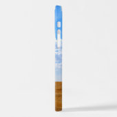 Coque iPhone 12 Arbre dans un champ de blé récolté (Côté gauche)