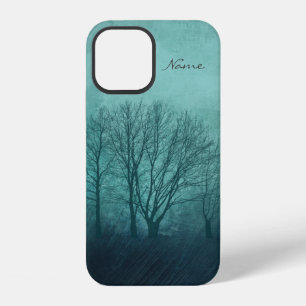 Coque iPhone 12 Arbres hivernaux verts gothiques
