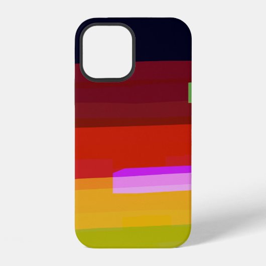 Coque iPhone 12 Arc-en-ciel Abstrait (Verso)