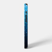 Coque iPhone 12 arrière - plan Abstrait brillant (Côté gauche)