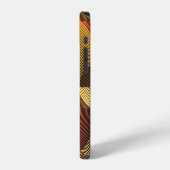 Coque iPhone 12 Arrière - plan géométrique Abstrait (Côté gauche)
