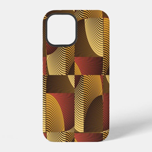 Coque iPhone 12 Arrière - plan géométrique Abstrait (Verso)