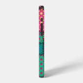 Coque iPhone 12 arrière - plan patchwork avec différents motifs (Côté gauche)